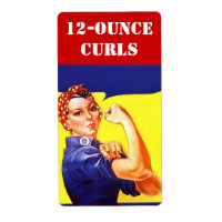 Vintages US Homebrew Label Rosie 12 Ounce Oz Curls