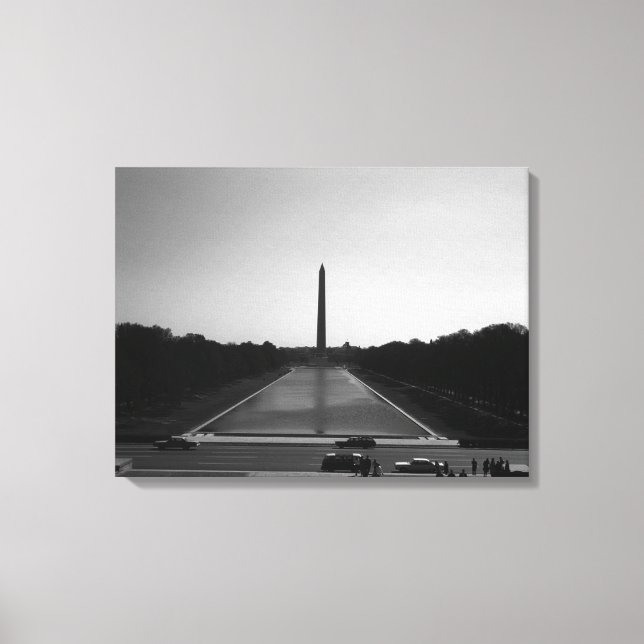 Vintages US-Washington-Denkmal Leinwanddruck (Vorderseite)