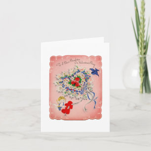 Vintages Valentin für Tochter Karte