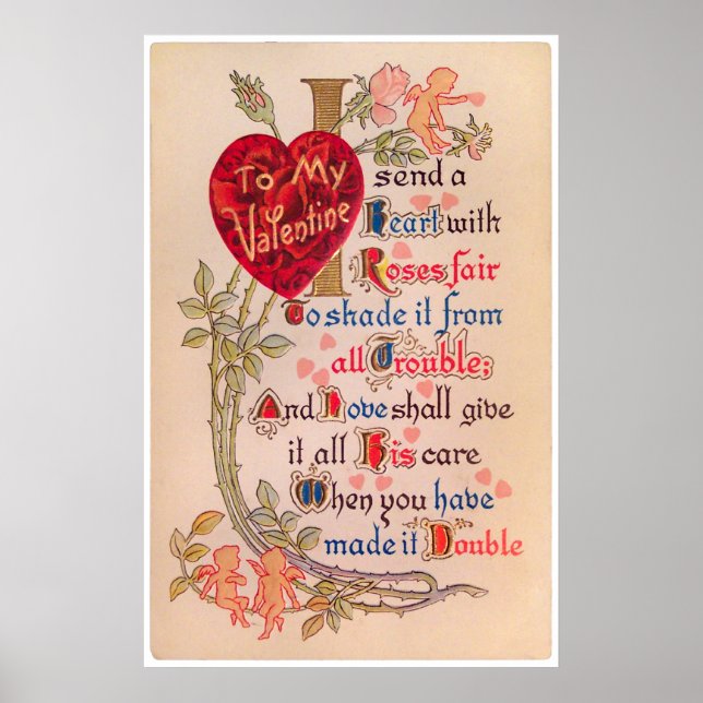 Vintages Valentine Poster (Vorne)