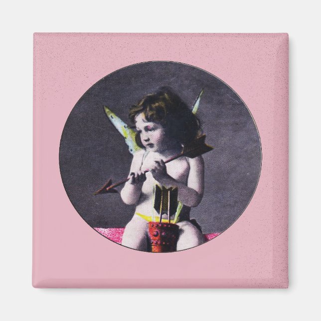 Vintages Valnetine Cupid/s Arrow Magnet (Vorne)