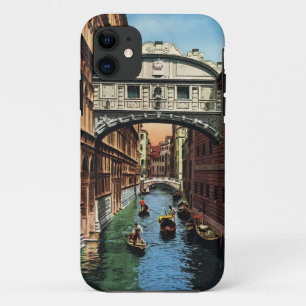 Vintages Venedig, die Brücke von Seufzern iPhone 11 Hülle