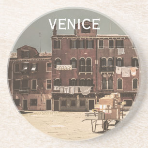 Vintages Venedig Getränkeuntersetzer