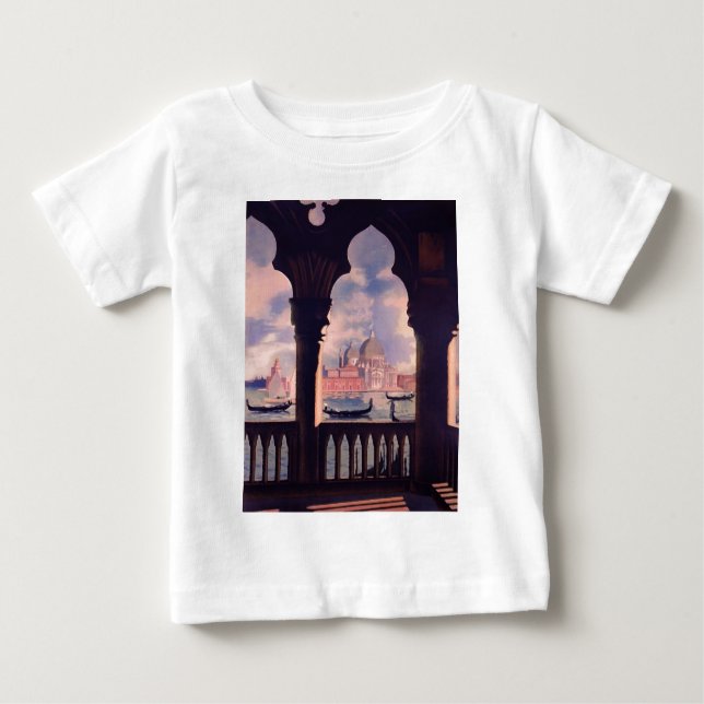 Vintages Venedig Italien Reisen Baby T-shirt (Vorderseite)