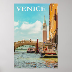 Vintages Venedig Italien Reisen Poster
