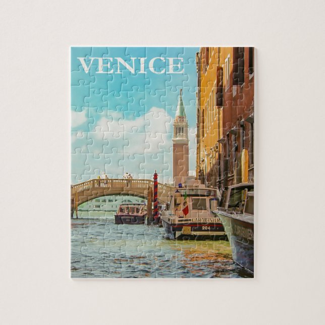 Vintages Venedig Italien Reisen Puzzle (Vertikal)