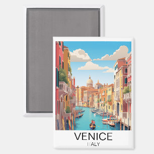 Vintages Venedig - Italien Reisende Kunstwerke Magnet