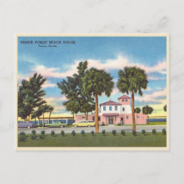 Vintages Venedig, öffentlicher Strand von Florida Postkarte