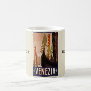 Vintages venezianisches Poster - Italien Kaffeetasse