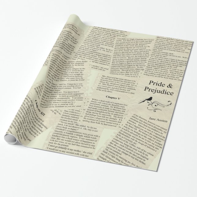 Vintages Verpackungspapier Geschenkpapier (Ungerollt)