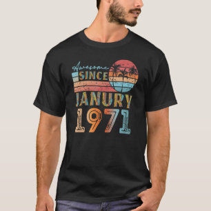 Vintages Versprechen 1971 92 Jahre alt 51. Geburts T-Shirt