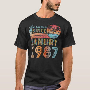 Vintages Versprechen 1987 92 Jahre alt 35. Geburts T-Shirt