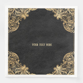 Vintages Verziertes Gold Serviette