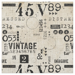 Vintages, verzweigtes Grunge-Muster Stoff