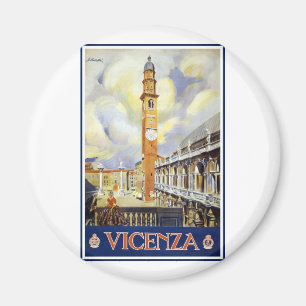 Vintages Vicenza Italien Magnet