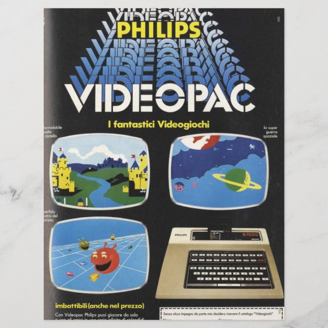 Vintages Video Game Ad Collage Scrapbook (Vorderseite)