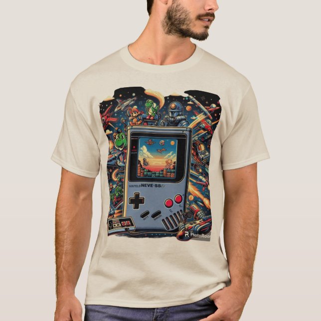 Vintages Videospiel T-Shirt (Vorderseite)