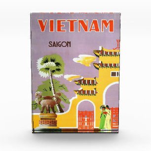 Vintages Vietnam Saigon Travel Foto Block