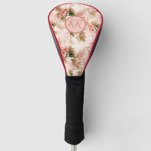 Vintages Viktorianisch rosa Blumenmuster Golf Headcover