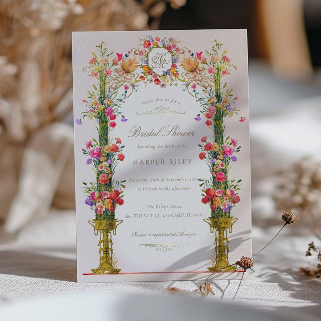 Vintages Viktorianisches Brautparty Einladung (Von Creator hochgeladen)