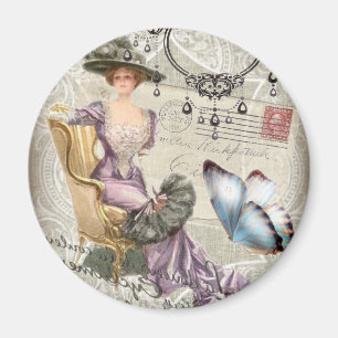 Vintages viktorianisches des girly Leuchters Magnet