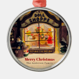 Vintages Viktorianisches Era Doll Shoppingfenster Ornament Aus Metall