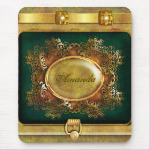 Vintages viktorianisches Gold Mousepad
