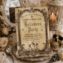 Vintages Viktorianisches gotisches Halloween