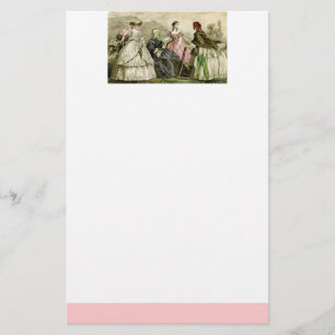 Vintages Viktorianisches Modehaus Briefpapier
