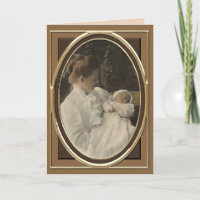 Vintages Viktorianisches Mütter- und Babyportrait