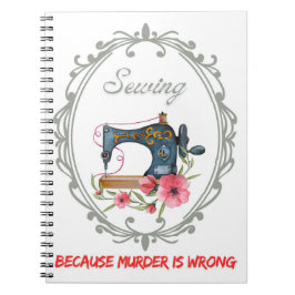 Vintages Viktorianisches Nähen Notizblock