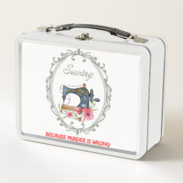 Vintages Viktorianisches Nähfeld Metall Brotdose