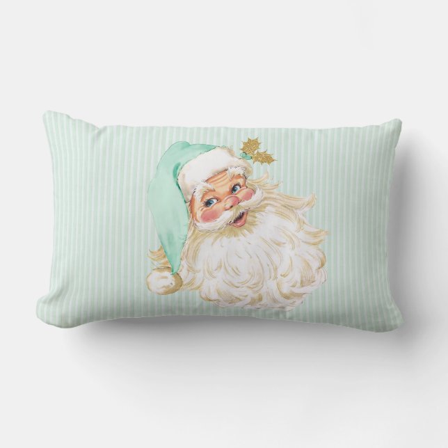 Vintages viktorianisches neutrales tadelloses Grün Lendenkissen (Vorderseite)