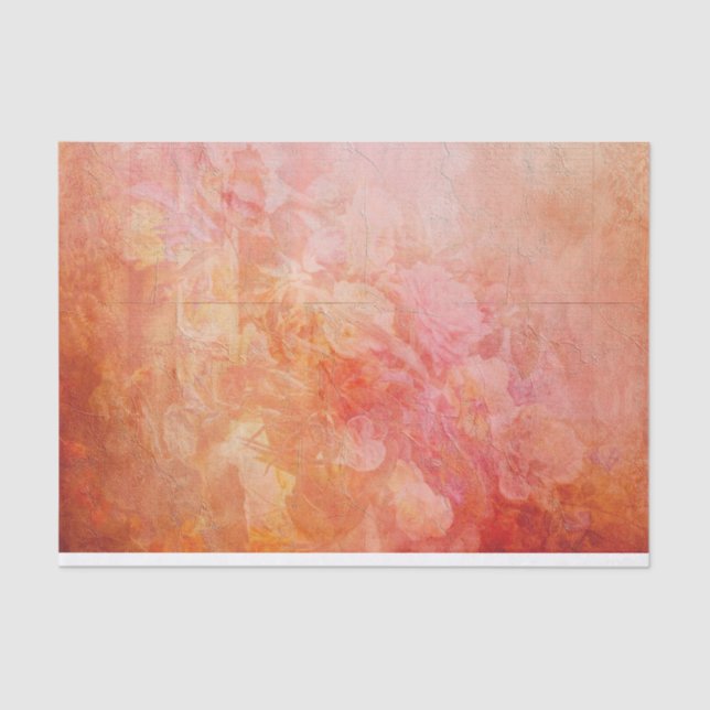 Vintages Viktorianisches Rosa Rosa Seidenpapier (Vorderseite)