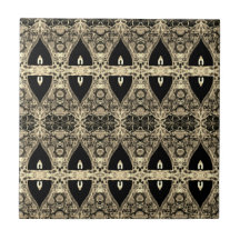 Vintages Viktorianisches Schwarzes Meer Jugendstil
