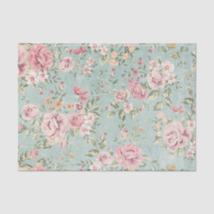 Vintages viktorianisches Shabby Chic blass blühend Seidenpapier