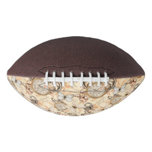 Vintages Viktorianisches Shabby Chic Ländermuster Football
