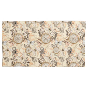 Vintages Viktorianisches Shabby Chic Ländermuster Kissenbezug