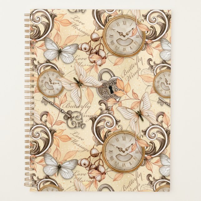 Vintages Viktorianisches Shabby Chic Ländermuster Planer (Vorderseite)