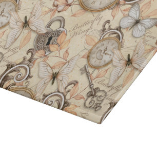 Vintages Viktorianisches Shabby Chic Ländermuster Schneidebrett