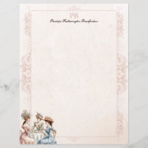 Vintages Viktorianisches Tee-Mit Monogramm Station