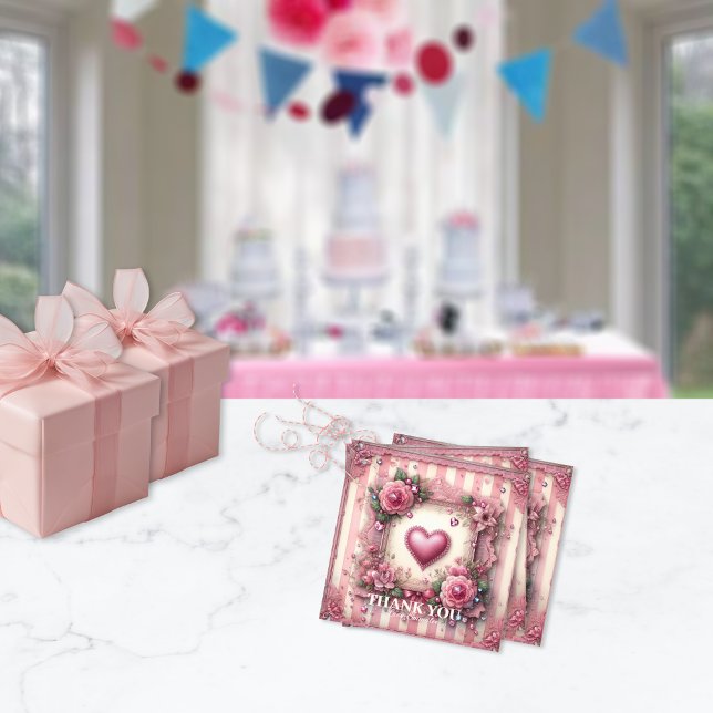 Vintages Viktorianisches Valentinherz Geschenkanhänger (Von Creator hochgeladen)