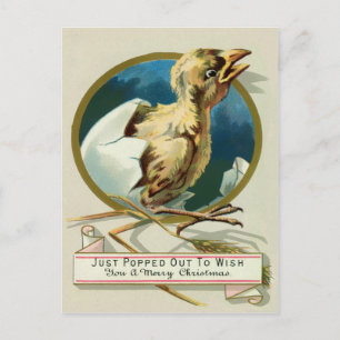 Vintages Viktorianisches Weihnachtsfest Postkarte