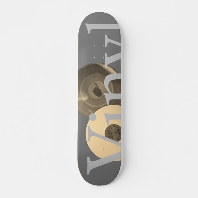 Vintages Vinyl Skateboard (Vorne)