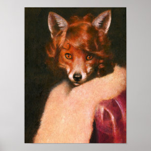 Vintages Vixen-Poster drucken Poster