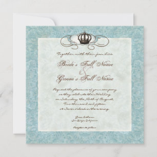 Vintages Vogelnest im Stuhl, Einladung zur Hochzei