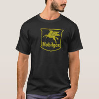 Vintages vorgestörtes Pegasus Dunkles Shirt