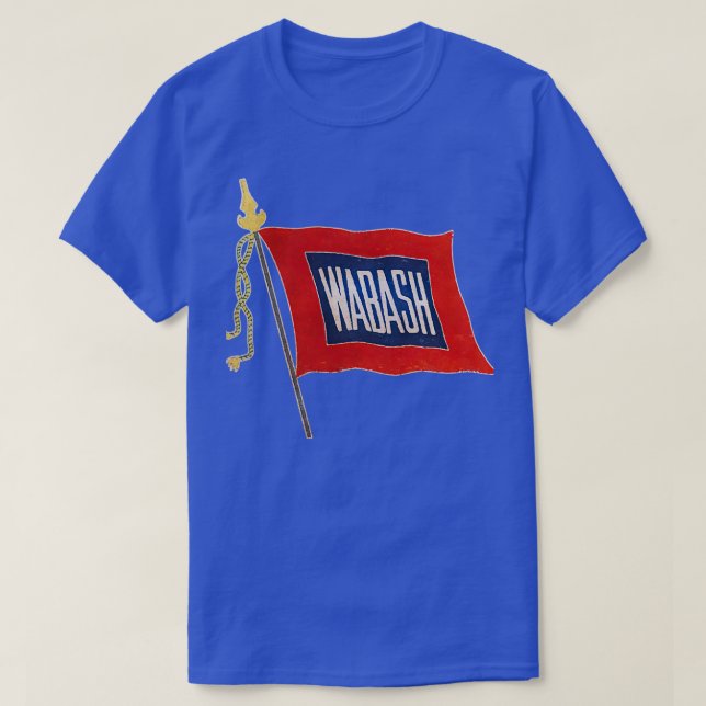 Vintages Wabash-Eisenbahnlogo T-Shirt (Design vorne)