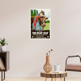 Vintages Wahres Herz Susie Silent Hollywood Movie Poster