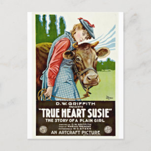 Vintages Wahres Herz Susie Silent Hollywood Movie Postkarte